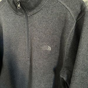 The North Face half zip men’s polyester sweater charcoal gray size medium